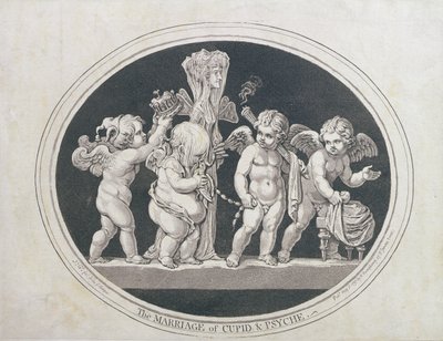 Le mariage de Cupidon et Psyché, publié par Hannah Humphrey en 1797 - James Gillray
