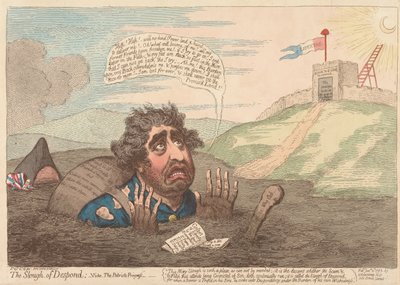 Le Marais du Découragement---- ; Voir : « Les Progrès des Patriotes » - James Gillray