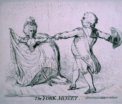 Le Menuet de York - James Gillray