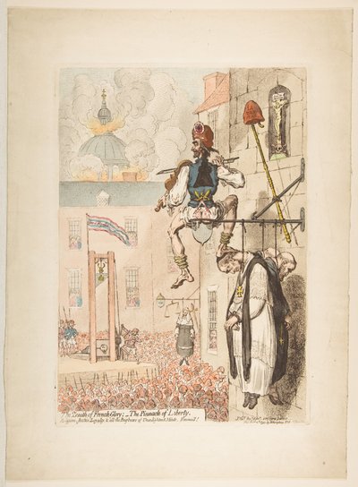 Le Zénith de la Gloire Française, - le Pinacle de la Liberté - James Gillray