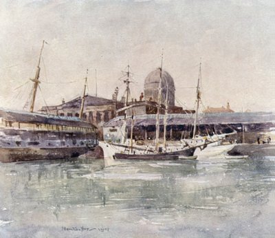 Douane depuis le Salthouse Dock - James Hamilton Hay