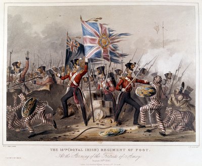 Le 18e Régiment de Pied (Royal Irish). À l