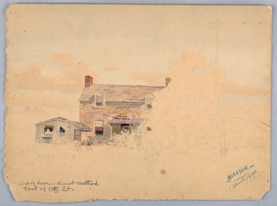 En plein air, méthode directe, pied de la 17e rue - James Henry Moser