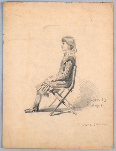 Portrait de Florence Johnson - James Henry Moser