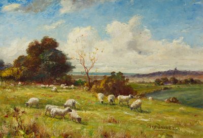 Une pastorale, vers 1910 (peinture) - James Hey Davies