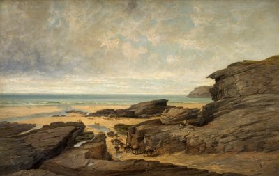 Marée basse, Trebarwith Strand, Tintagel, Cornouailles - James Holland