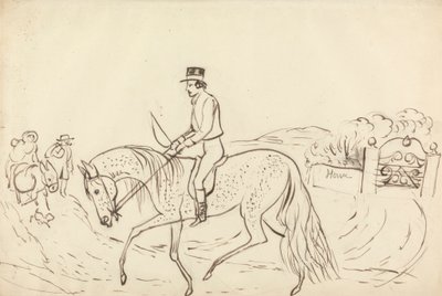 Scène avec cheval et cavalier - James Howe
