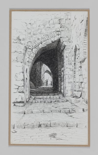 Une rue à Jérusalem, illustration de La Vie de Notre Seigneur Jésus-Christ - James Jacques Joseph Tissot