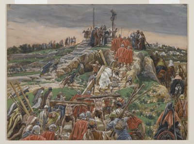 La Procession Approchant du Calvaire, illustration de La Vie de Notre Seigneur Jésus-Christ, 1886-94 - James Jacques Joseph Tissot
