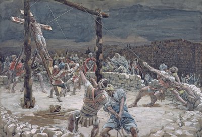 La Levée de la Croix, illustration pour La Vie du Christ, vers 1886-94 - James Jacques Joseph Tissot