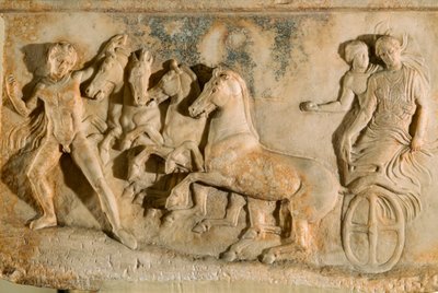 Ancien relief de Phaléron représentant Échélos délivrant Basile des enfers - James L Stanfield