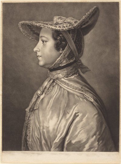 Katherine, Comtesse de Lincoln - James MacArdell after William Hoare