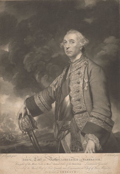 Général John Leslie, 10e comte de Rothes - James McArdell