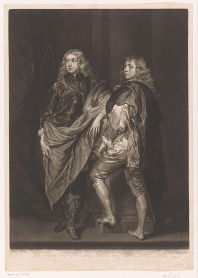 Portrait de John et Bernard Stuart - James McArdell