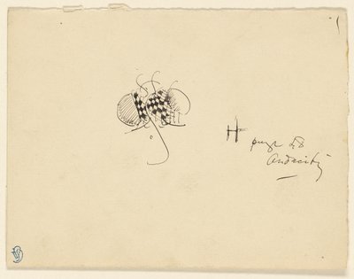 Papillon aux ailes en damier - James McNeill Whistler
