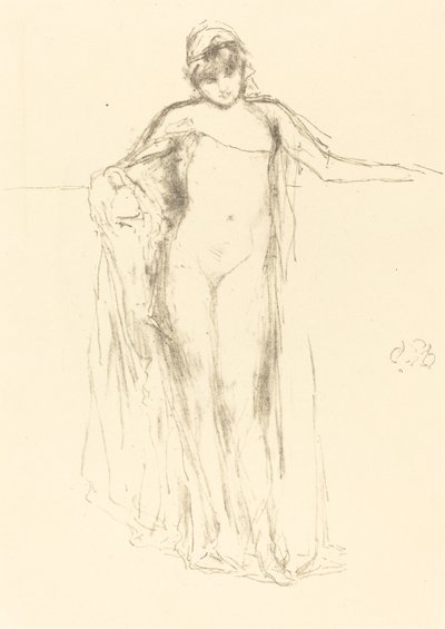 Modèle Drapé, Debout - James Abbott McNeill Whistler