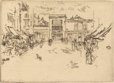 Petite place du marché, Tours - James McNeill Whistler