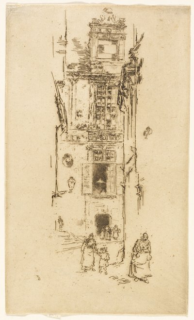 Mairie, Loches - James Abbott McNeill Whistler