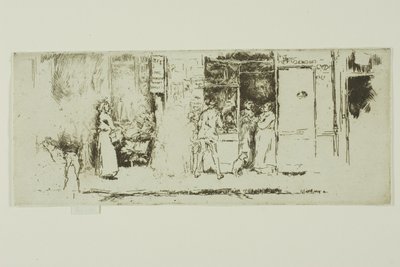 Kiosque à journaux, Rue de Seine - James Abbott McNeill Whistler