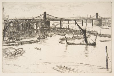 Ancien pont de Hungerford - James McNeill Whistler