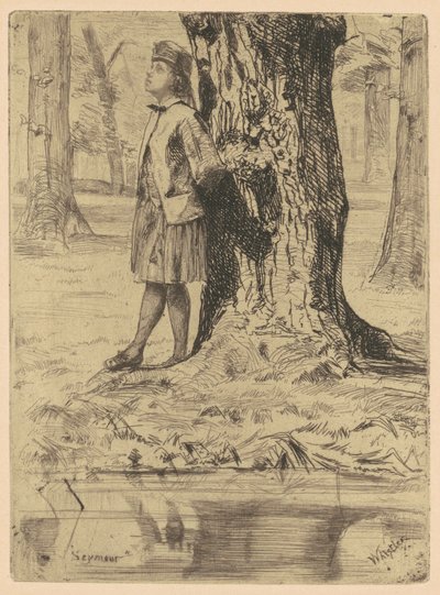 Seymour debout sous un arbre - James Abbott McNeill Whistler