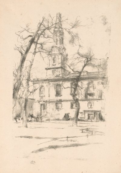St. Giles-in-the-Fields - James Abbott McNeill Whistler