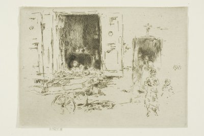 La Brouette - Quartier des Marolles, Bruxelles - James Abbott McNeill Whistler