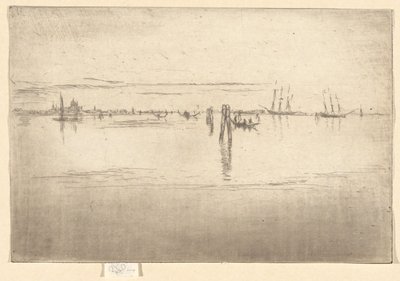 La longue lagune (de la deuxième série de Venise) - James Abbott McNeill Whistler