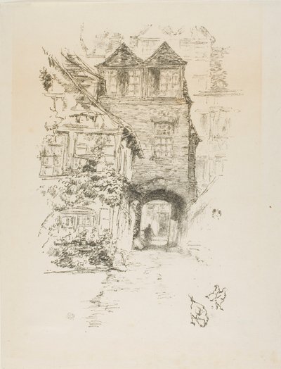 La maison du prêtre, Rouen - James McNeill Whistler