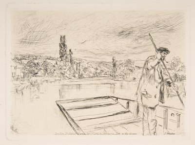 La barque à fond plat - James McNeill Whistler