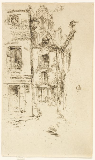 Sous la Cathédrale, Blois - James Abbott McNeill Whistler