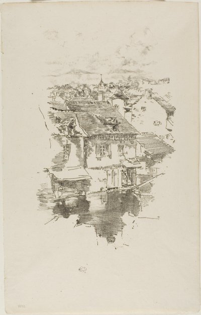 Vitré : Le Canal - James McNeill Whistler