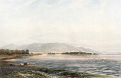 "Château de Lochleven" (lithographie couleur) - James Orrock
