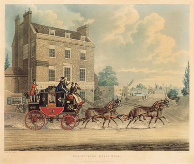 Quicksilver Royal Mail passant devant le Star and Garter à Kew Bridge - James Pollard