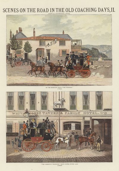 Scènes sur la route à l