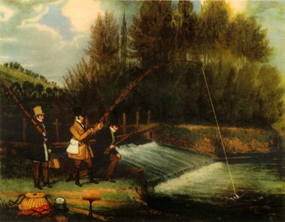 Pêche au brochet dans la rivière Lea, 1831, 1941 - James Pollard