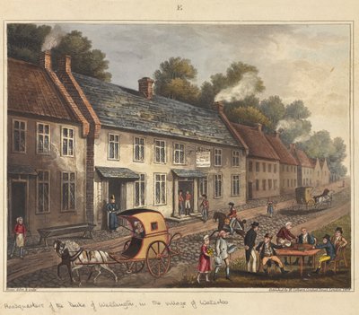 Quartier général du duc de Wellington dans le village de Waterloo, de 