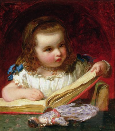 Une fille lisant - James Sant