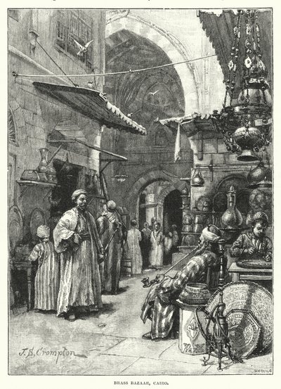 Bazar de laiton, Le Caire - James Shaw Crompton