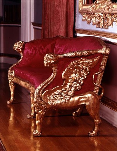 Canapé avec Supports en Forme de Lion Ailé, c.1760 - James Stuart