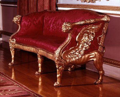 Canapé avec Supports en Forme de Lion Ailé, c.1760 - James Stuart