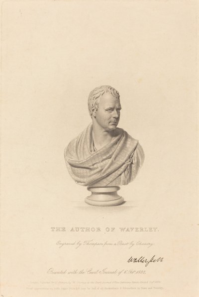 Buste de Sir Walter Scott - James Thomson after Sir Francis Legatt Chantrey