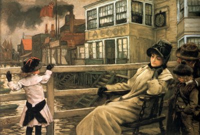 En attendant le ferry I - James Tissot