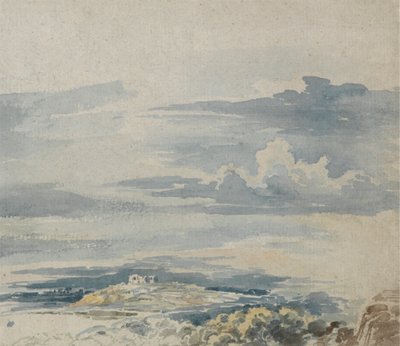 Paysage avec un château sur une colline - James Ward