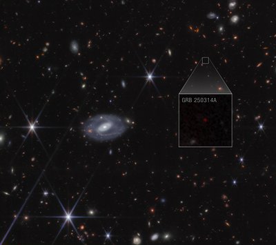 GRB 250314A : détail (image NIRCam) - James Webb Space Telescope (NASA)
