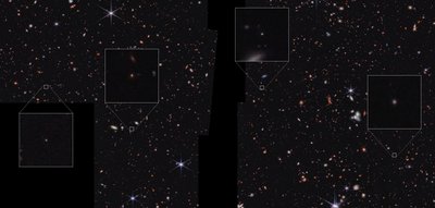 Galaxies dans le champ CEERS (image NIRCam) - James Webb Space Telescope (NASA)