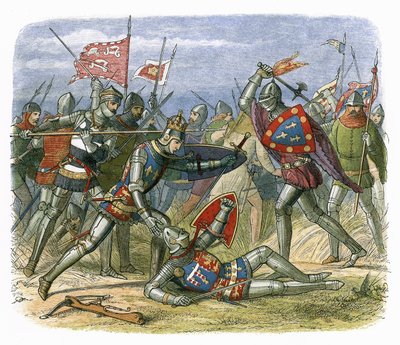 Le roi Henri V attaqué par le duc d