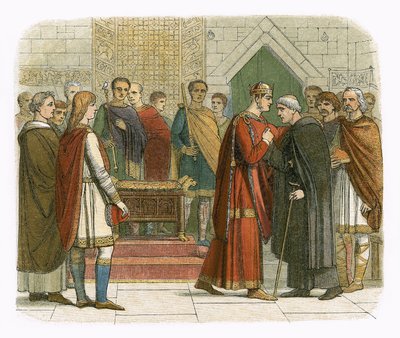 Le roi Guillaume Ier rend hommage aux chefs anglais - James William Edmund Doyle