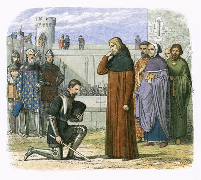 Rencontre de Richard II et Henry Bollinbroke où Henry réclame le trône - James William Edmund Doyle
