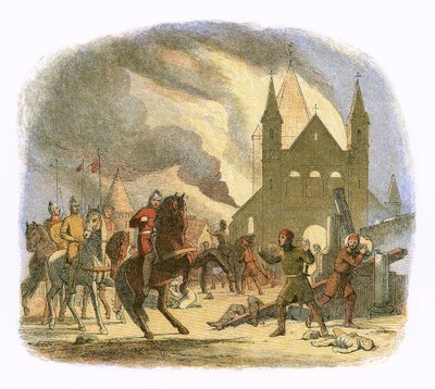Guillaume Ier reçoit une blessure mortelle à Mantes - James William Edmund Doyle
